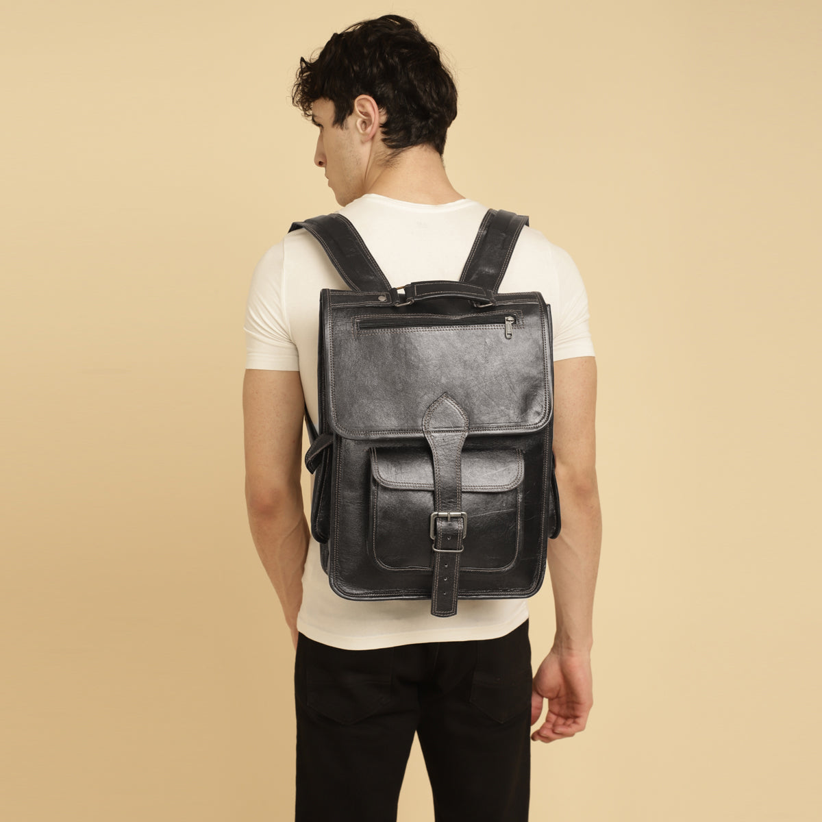 Black-Jack Leather Backpack