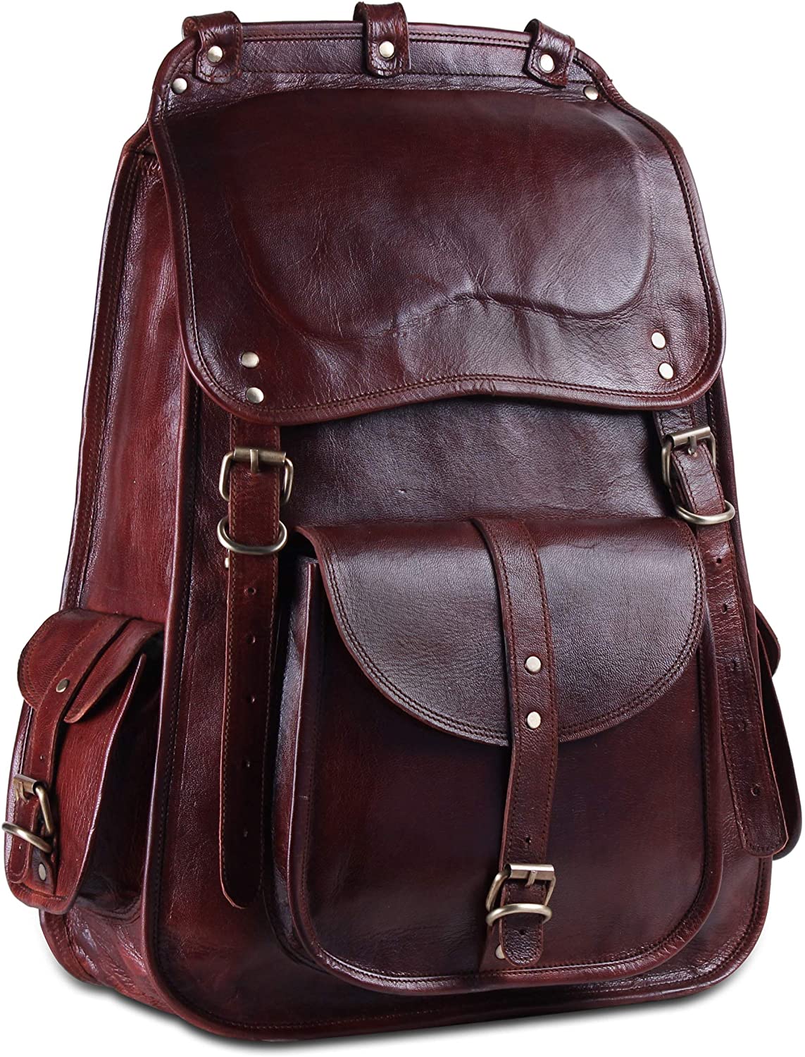  leather backpack for school