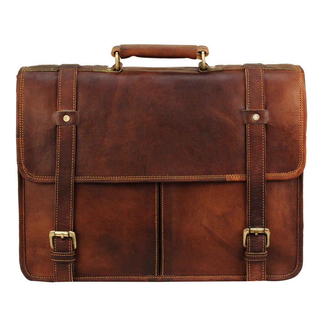 unisex leather briefcase