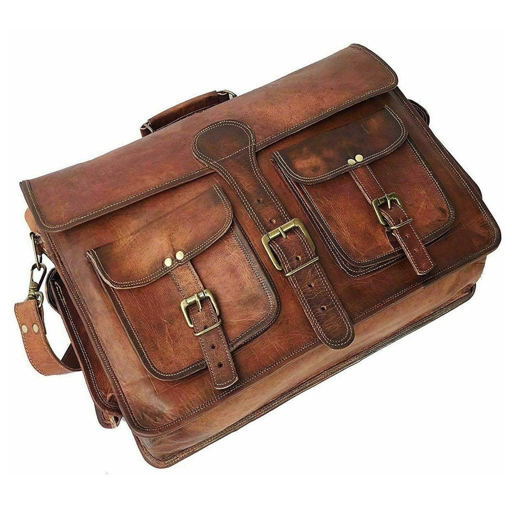 stylish messenger bag with 100% full grain leather