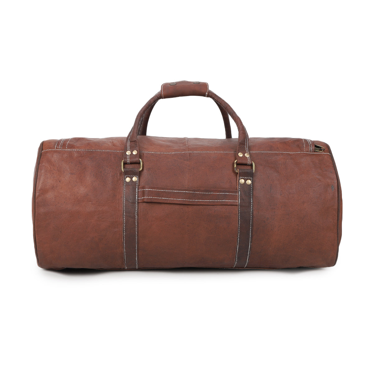 stylish travel leather duffle bag