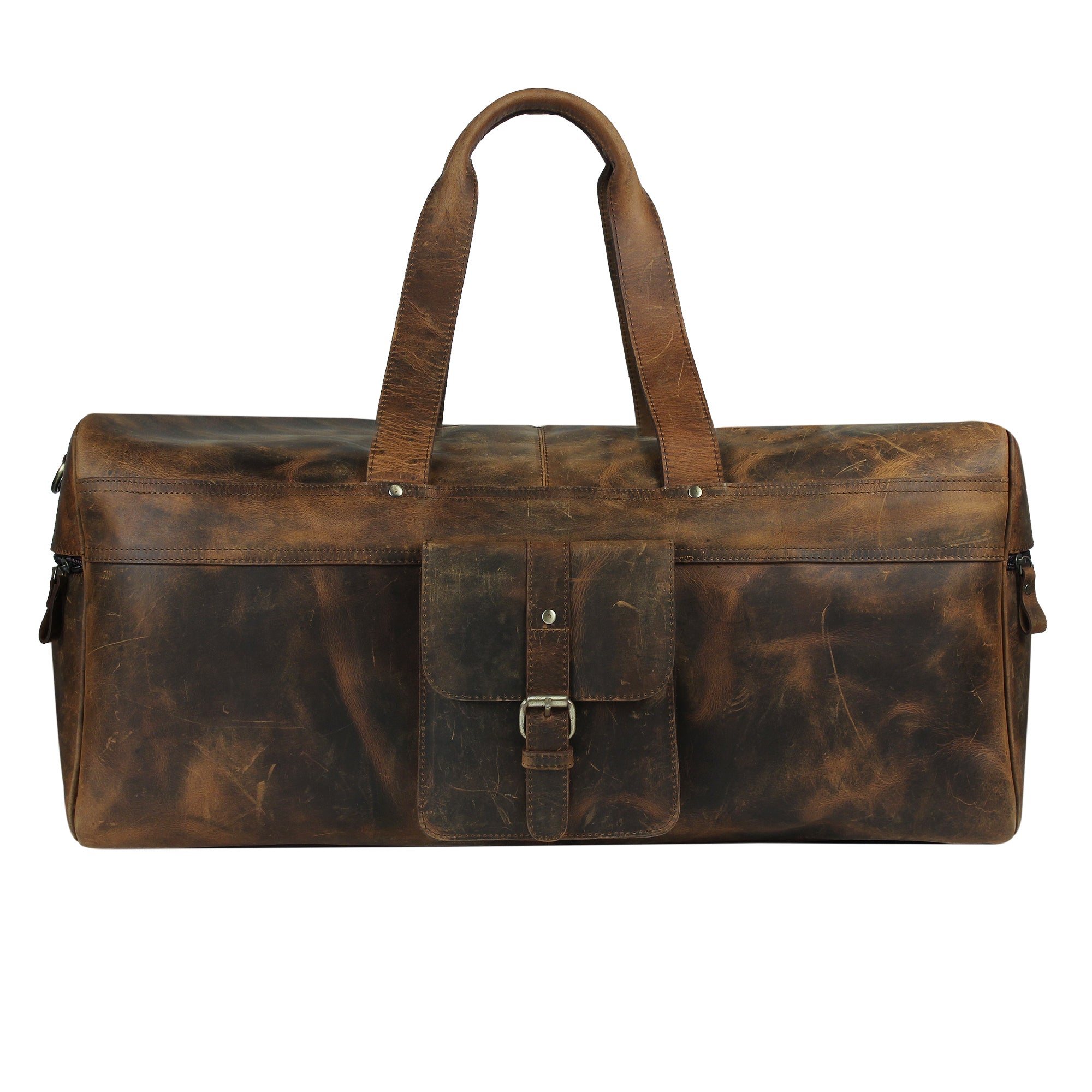 multifeatured leather bag