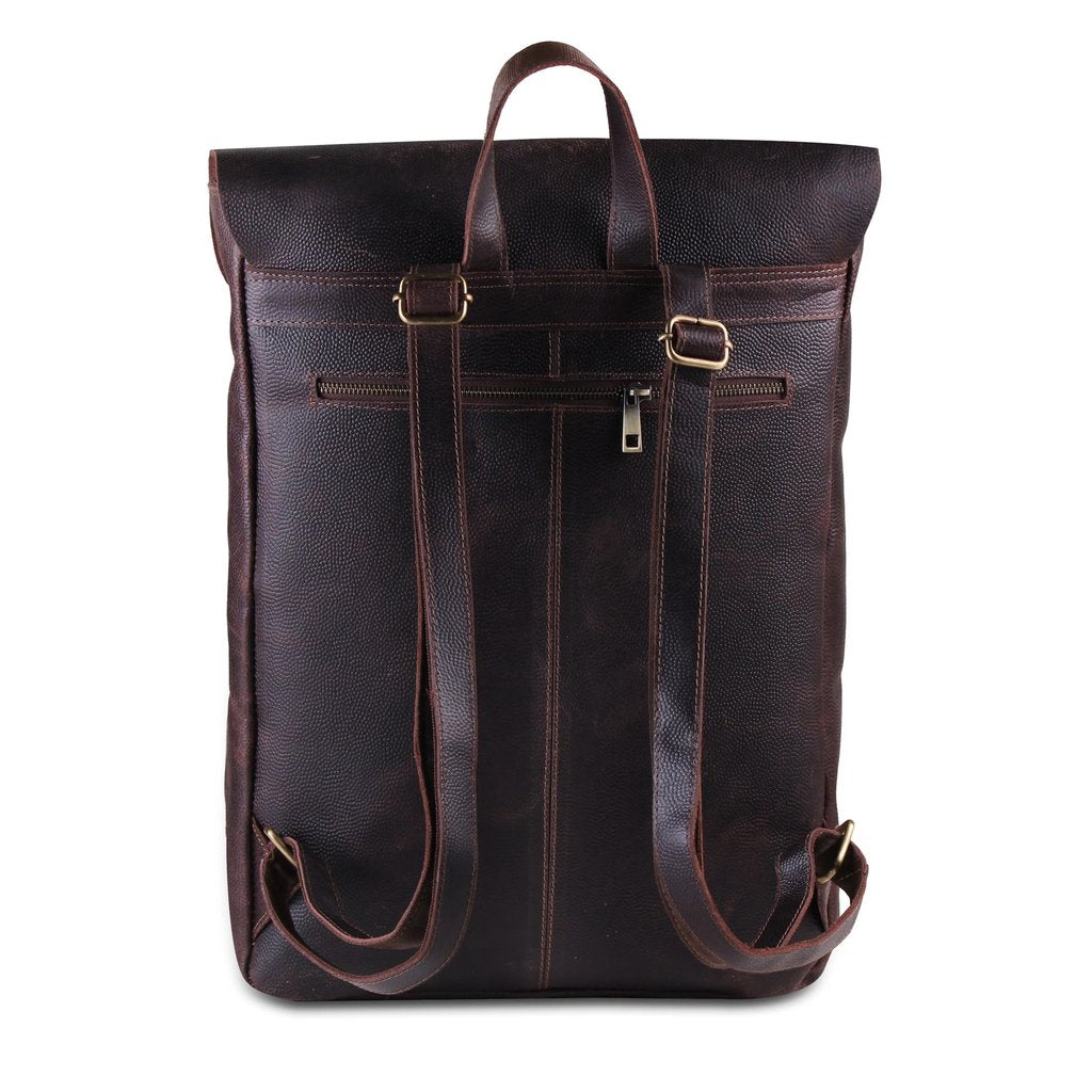 100% full grain leather backpack