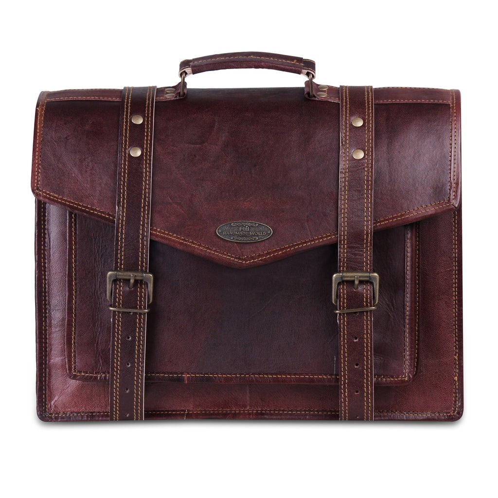 durable and comfy leather messenger bag