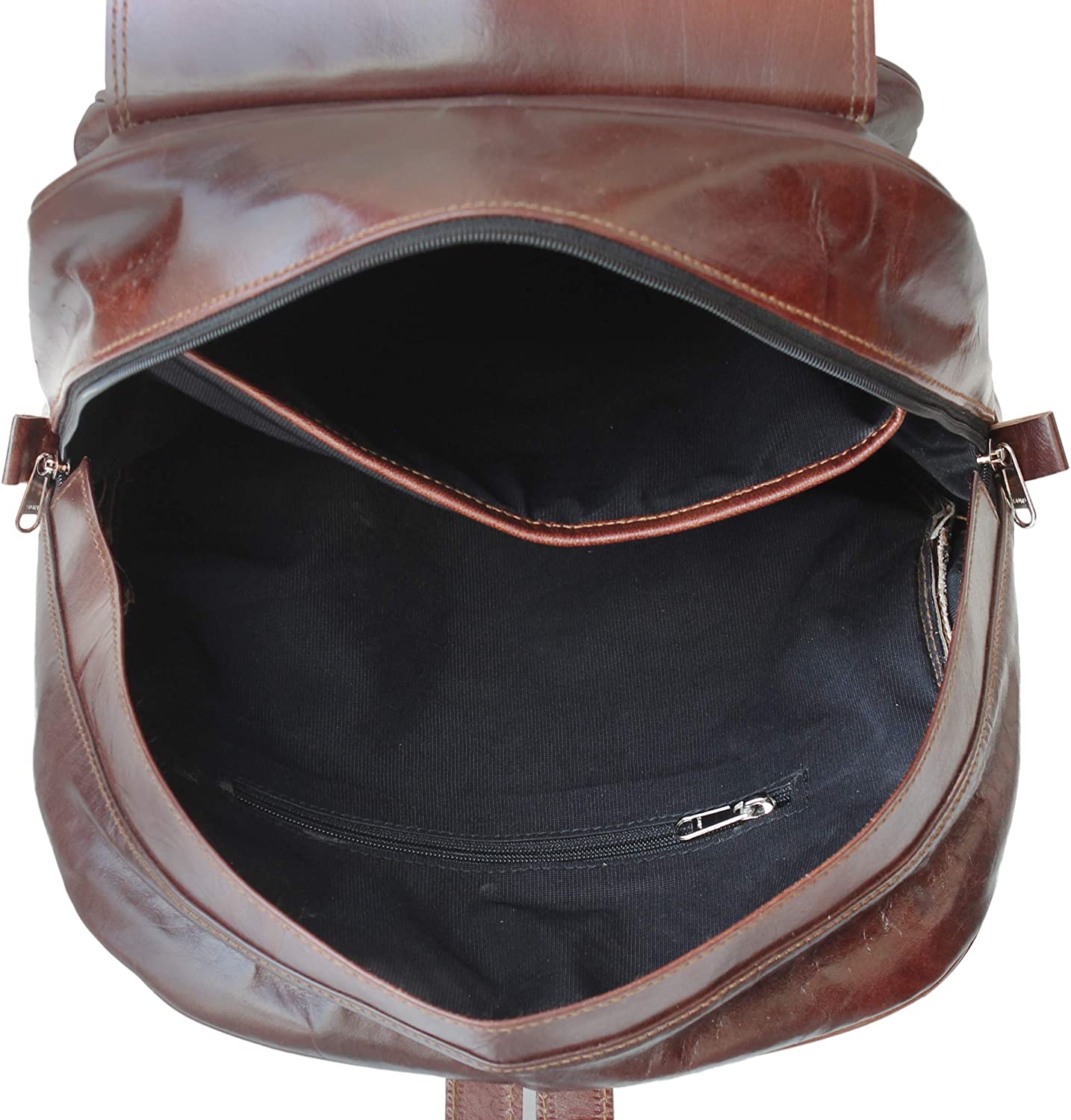 inside leather backpack