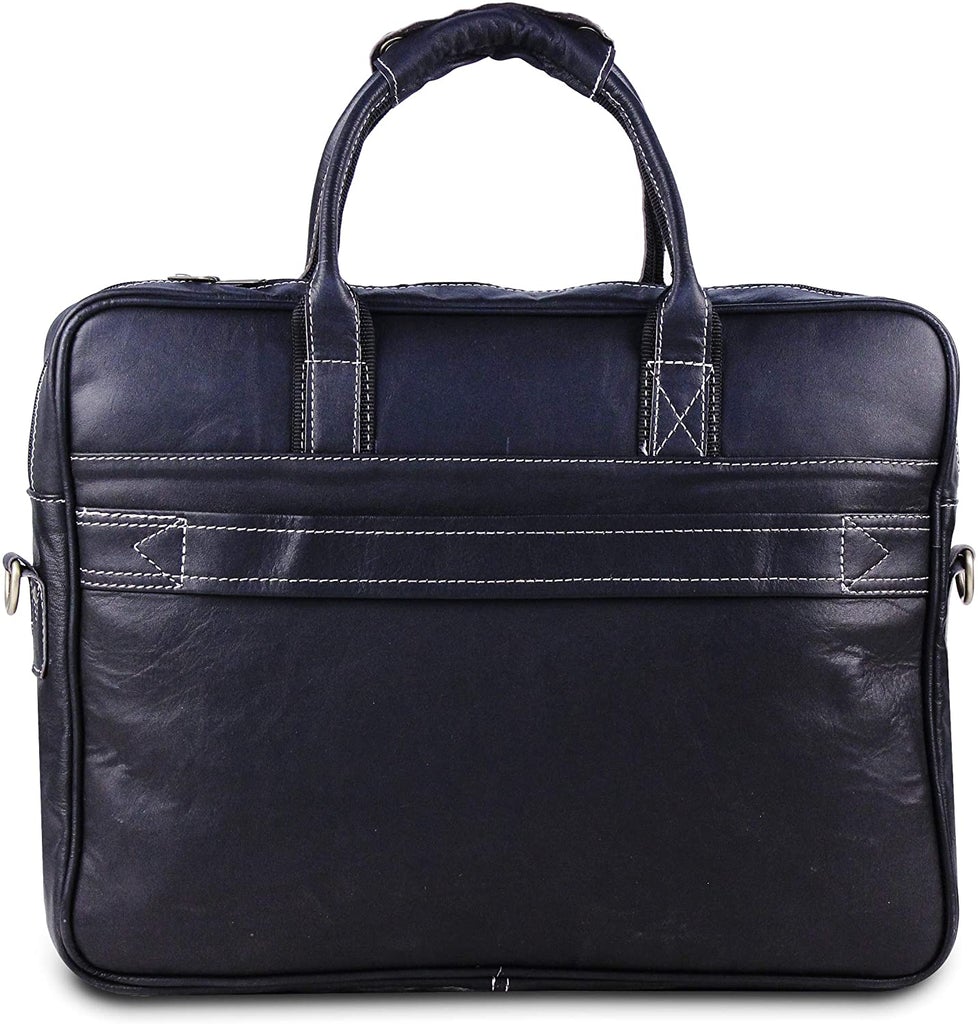 stylish 100% full grain leather briefcase