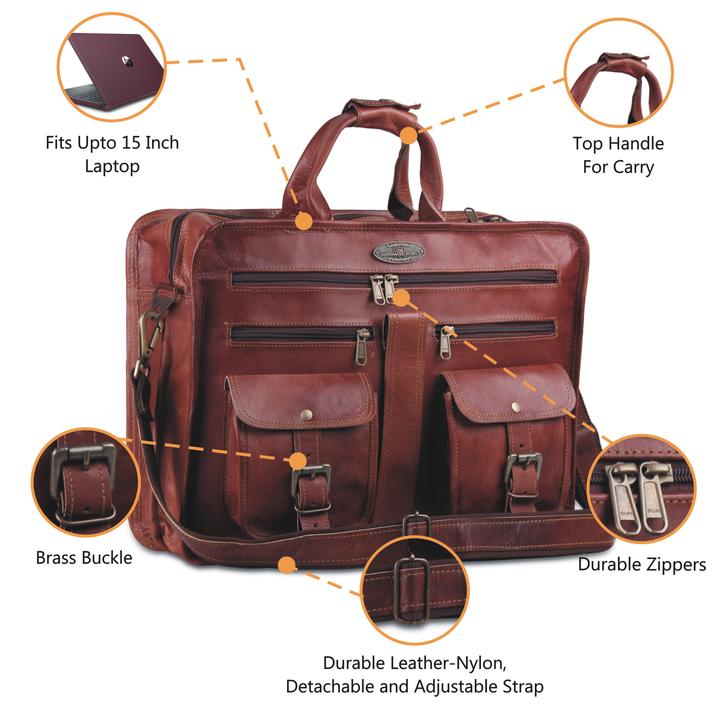 spacious and amzing leather messenger bag