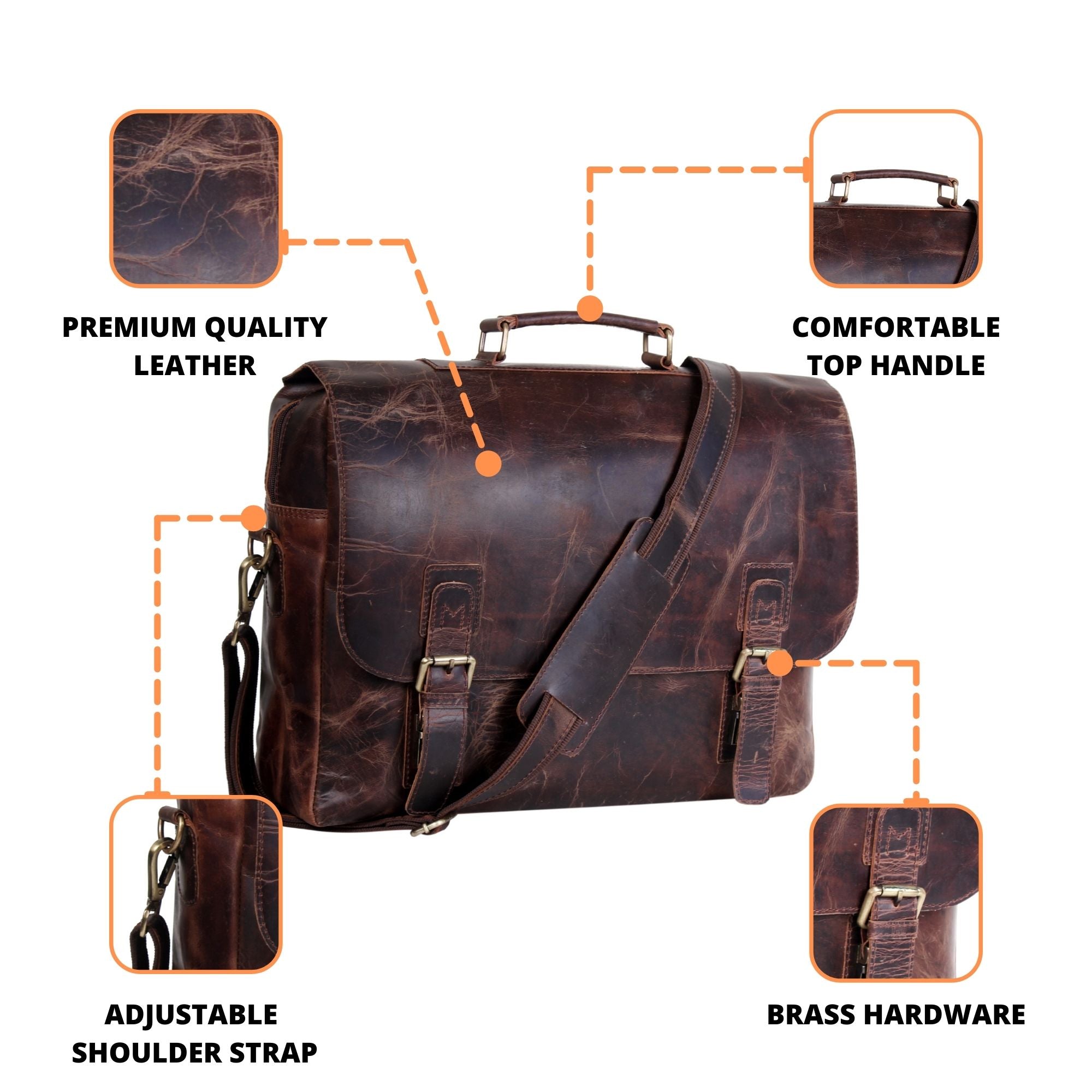 comfortable and premium quality leather bag
