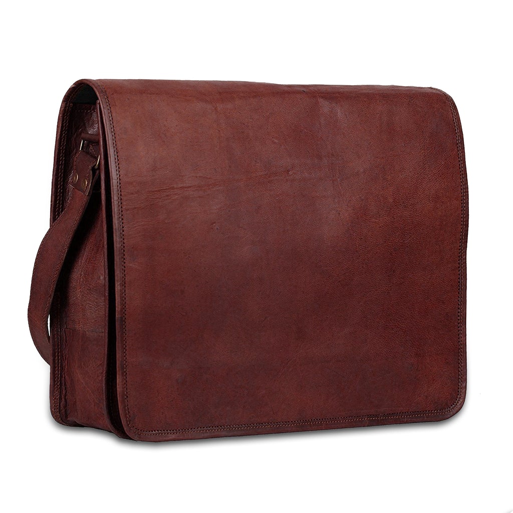 messenger bag with 100 % pure leather