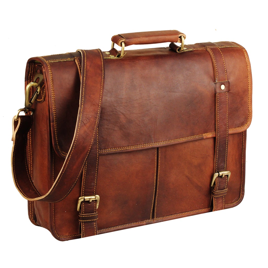 stylish leather briefcase