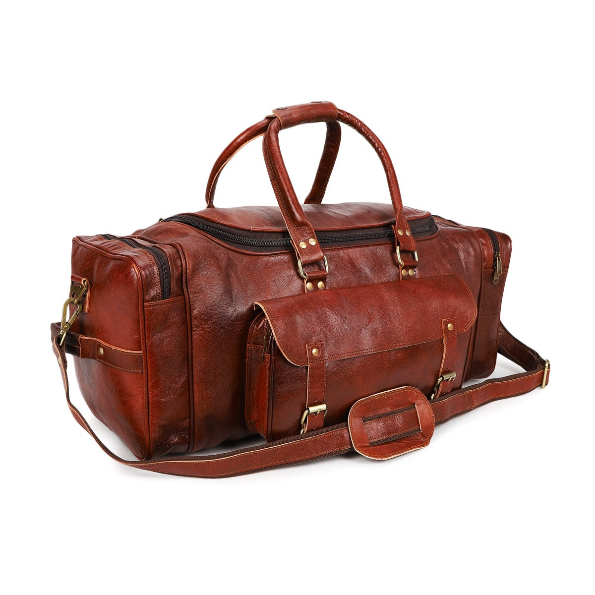 Leather Duffel Bag For Gym & Travel